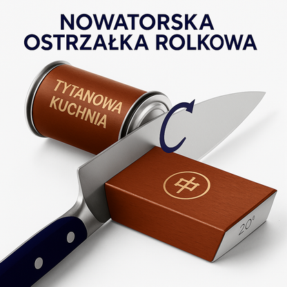 Tytanowa Kuchnia - Ostrzałka do Noży | Kompaktowa i Łatwa w Użyciu